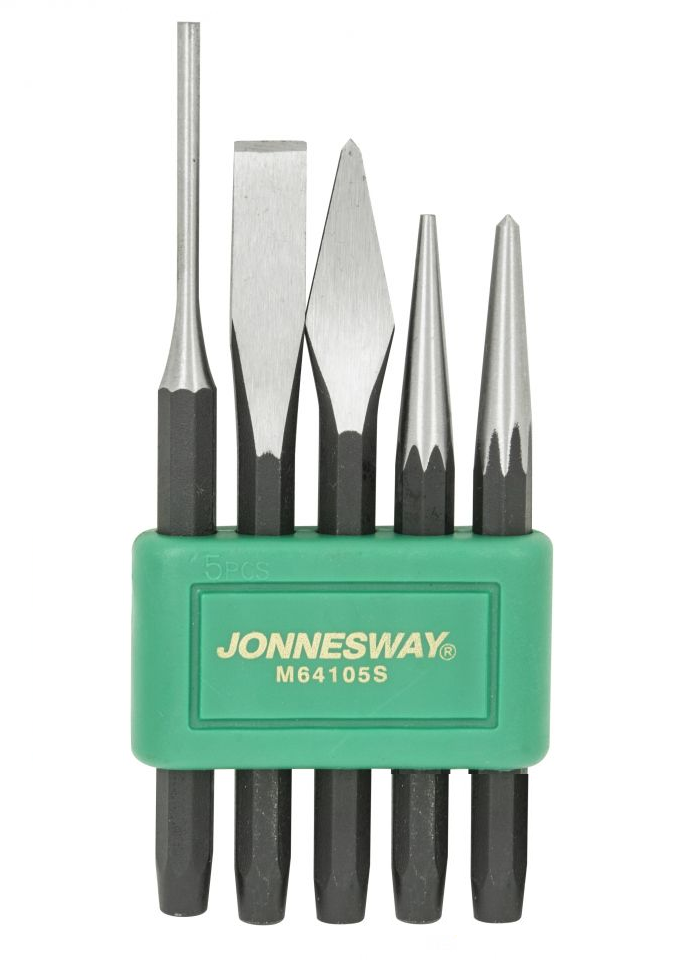 M64105S / 5 PCS. CHISEL-PUNCH SET BLACK FINISH